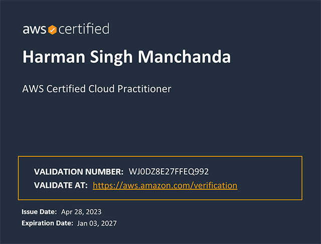 AWS Certified Cloud Practitioner