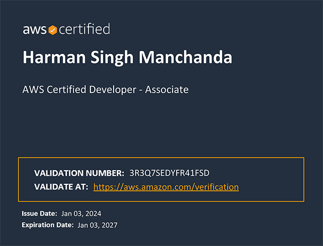 AWS Certified Developer - Associate