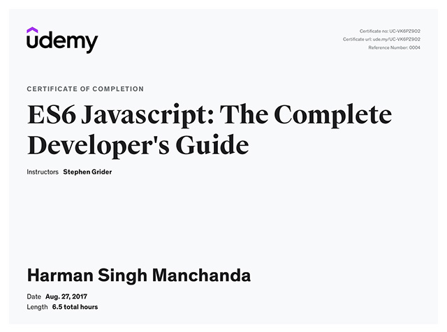 ES6 JavaScript: The Complete Developer's Guide