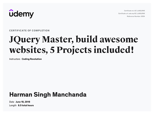 jQuery Master, Build Awesome Websites, 5 Projects Included!