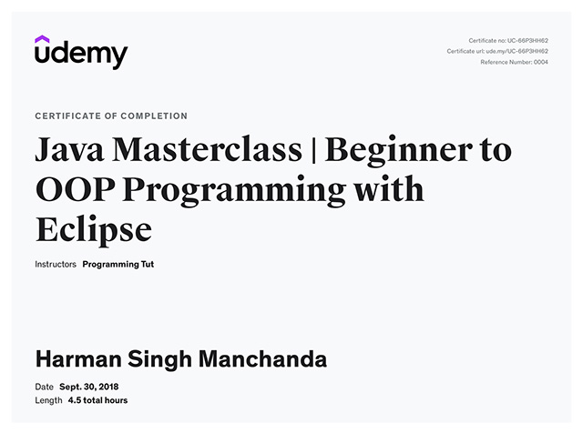 Java Masterclass - Beginner to OOP Programming