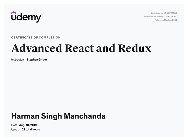 Advanced React and Redux