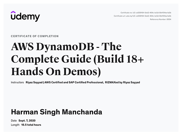 AWS DynamoDB - The Complete Guide (Build 18+ Hands On Demos)