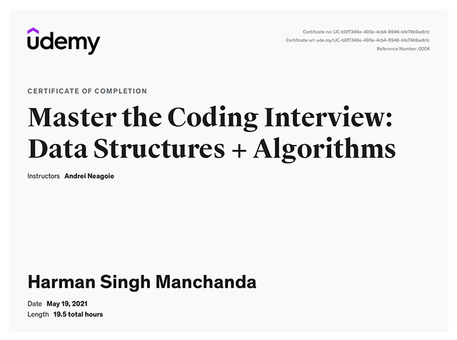 Master the Coding Interview: Data Structures + Algorithms