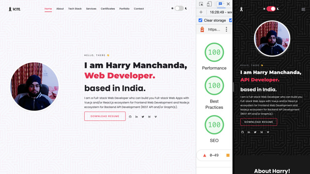 HarryManchanda.com - A Portfolio Website